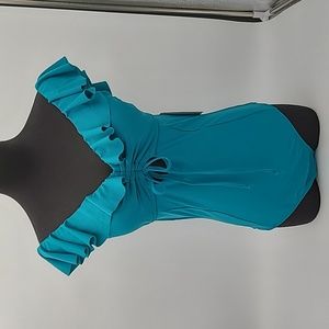 Cupshe NWT Ruffled Back Tie One Piece Swimsuit sz. M